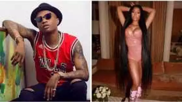 Is Wizkid and American female rapper, Nicki Minaj dating? Both spotted kissing at a club in Paris (Photos)